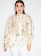 Skjorte med pailletter by Sierra