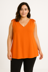 Top med bindebånd - Brystmål 130cm - Viskose Polyester by B.YI