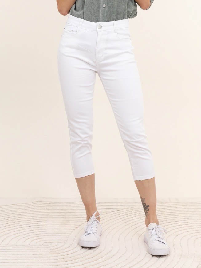 Hvide capri jeans by Krone 1