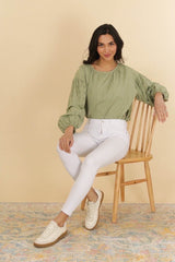 Hvide push up jeans små størrelser by Krone 1