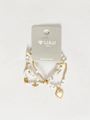 Perle armbånd med vedhæng - ITFEB25 by Lulu Bijoux