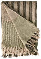 Plaid Bånd Lysegrøn/Smaragdgrøn 130x180 cm by Eja