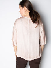Viskose bluse med blonde by Krone 1