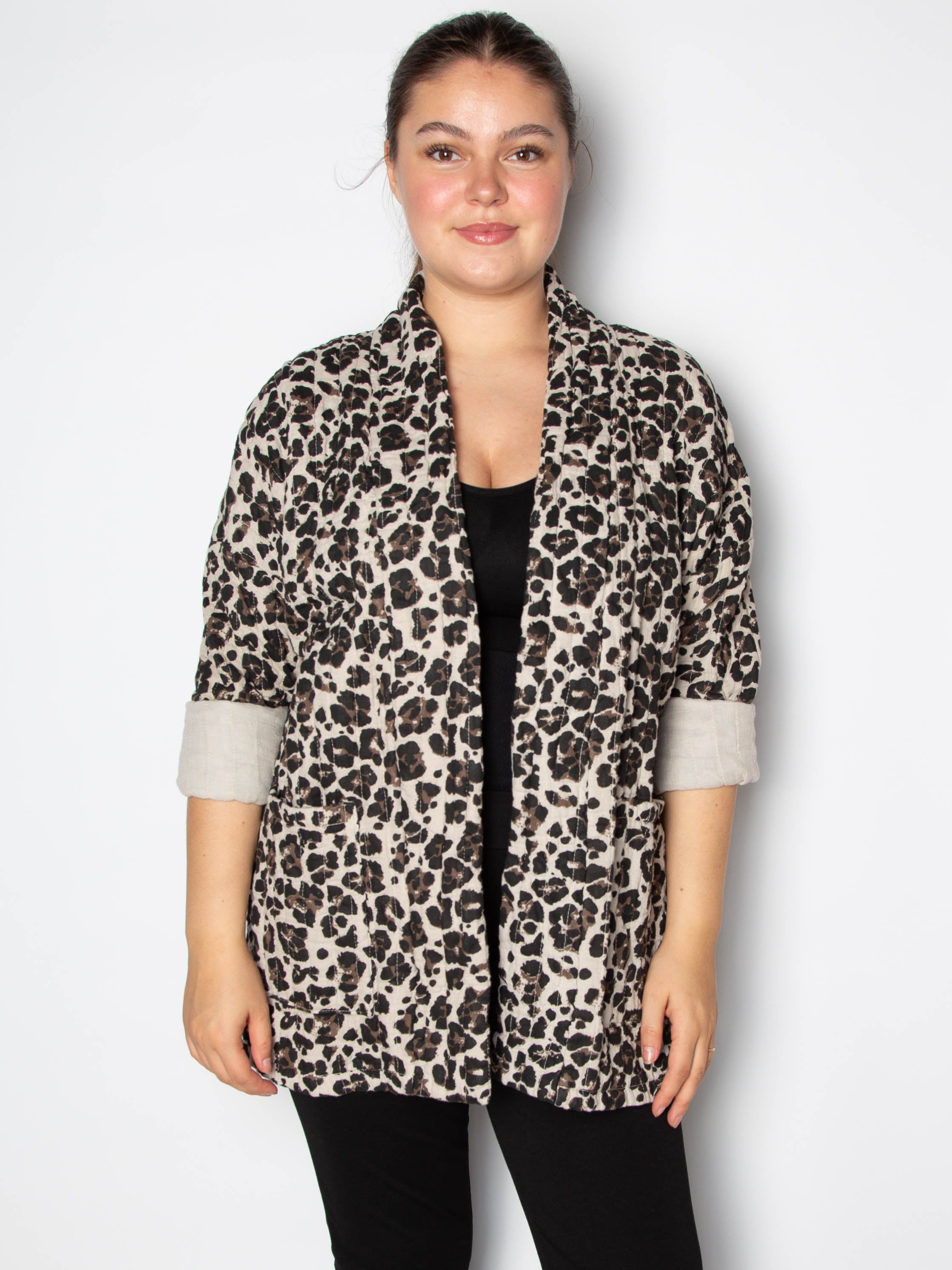 Vatteret leopard jakke- ITSEP24 by Krone 1