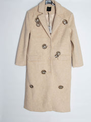 Frakke m. Blomster Brocher - ITNOV24 by Krone 1