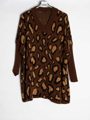 Leopard oversize striktrøje - Ingen returret - ITNOV24 by Krone 1