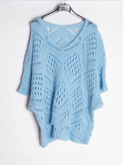 3/4 ærmet strik med v-hals - ITFEB25 by Kingstar