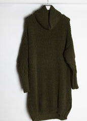 Rullekrave strik m. Diamant mønster på ærme - Brystmål 120cm. - Ingen returret - ITNOV24 by Krone 1