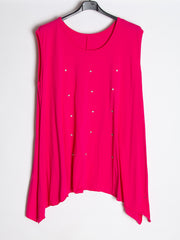 Oversize top med bling bling på front - Ingen returret - ITNOV24 by Krone 1