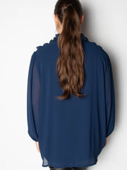 Skjorte med flæse rækker by Krone 1