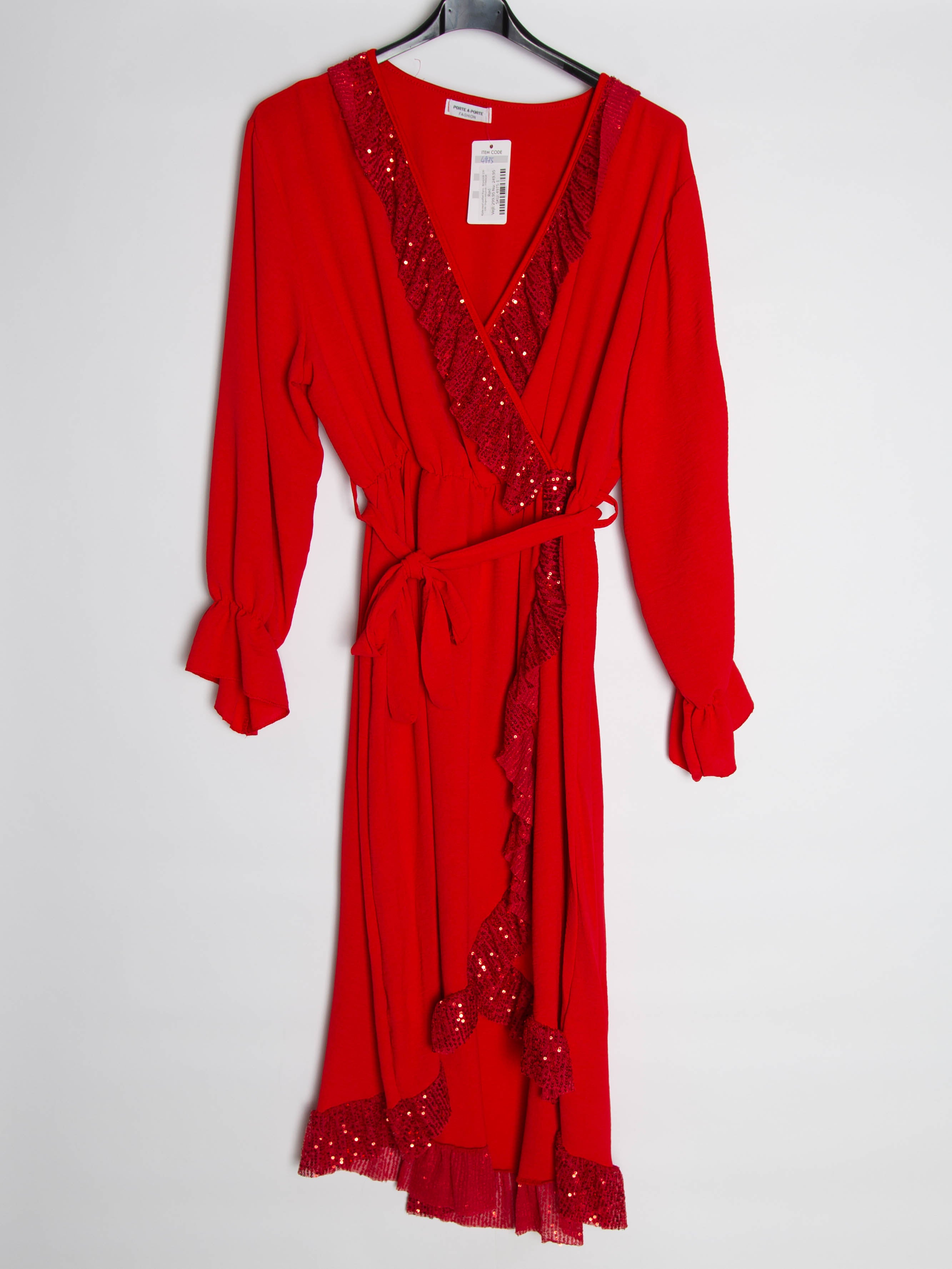 Kjole med paillet fryns - Brystmål 130 cm - Ingen returret - ITNOV24 by Krone 1