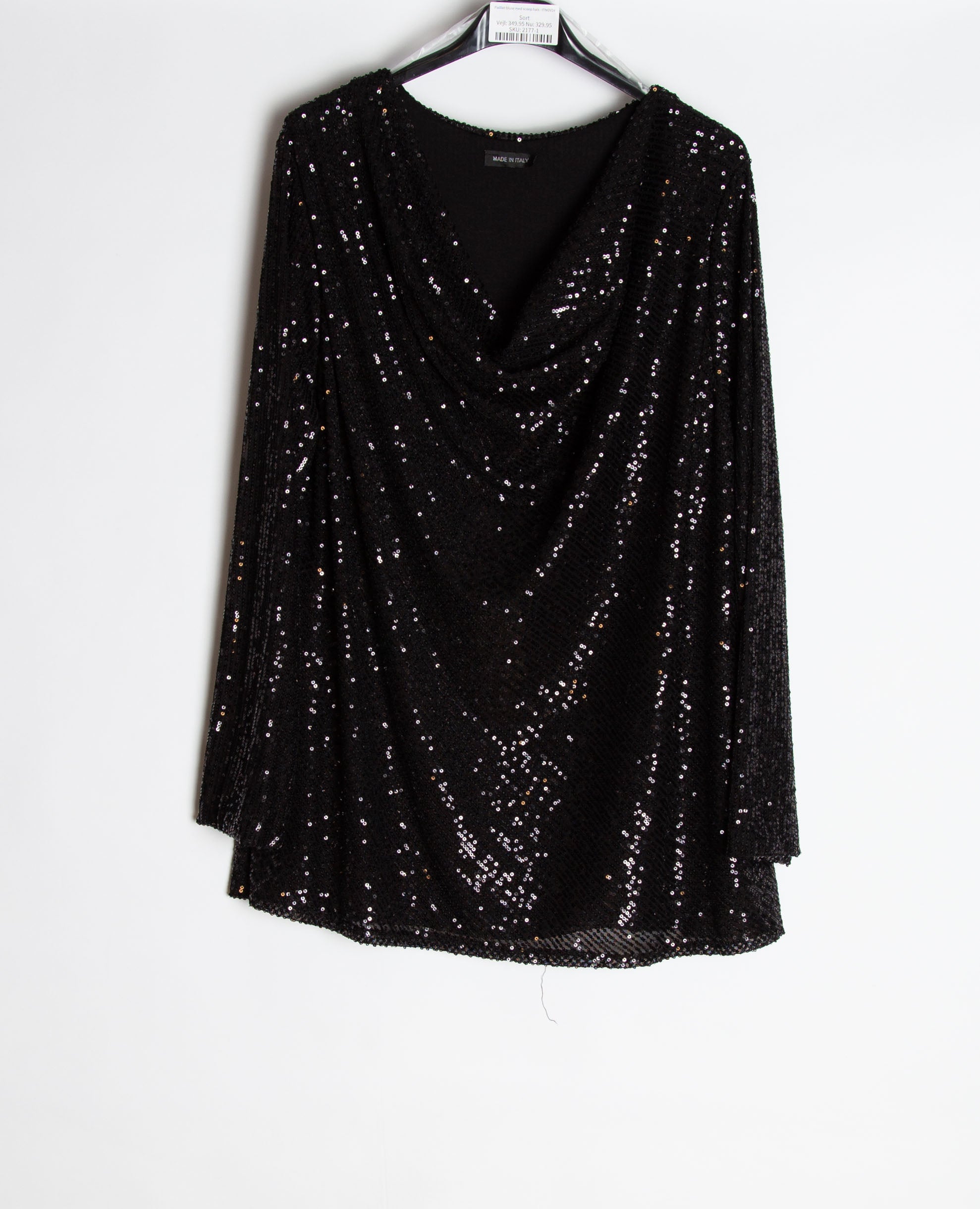 Pailliet bluse med scoop hals - ITNOV24 by Krone 1