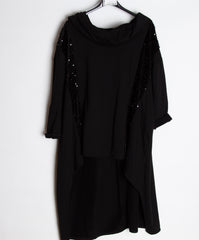 Sweatshirt med pailletter og rullekrave - Ingen returret - ITNOV24 by Krone 1