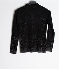 Strik bluse med bling på krop og ærmer - str. 34-40 - Ingen returret - ITNOV24 by Krone 1