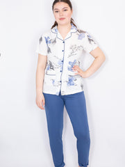 Nattøjssæt kortærmet med blomster by Krone 1