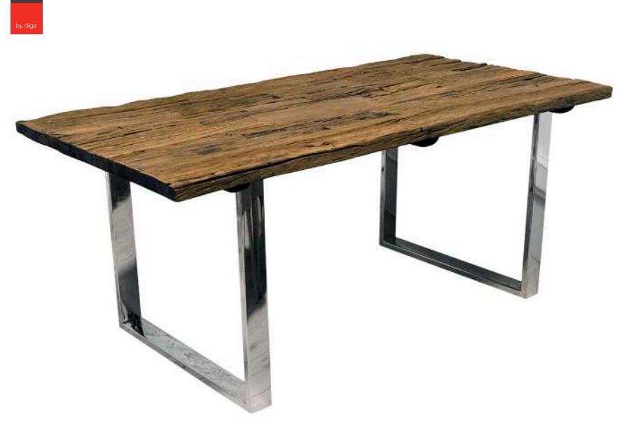 Mang table sleeper wood wigloss ss logs 240x110x76cm