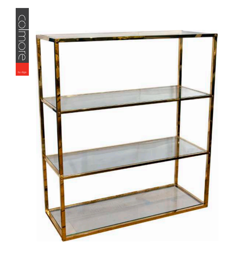 Guld hylde 99x39x120cm by CM