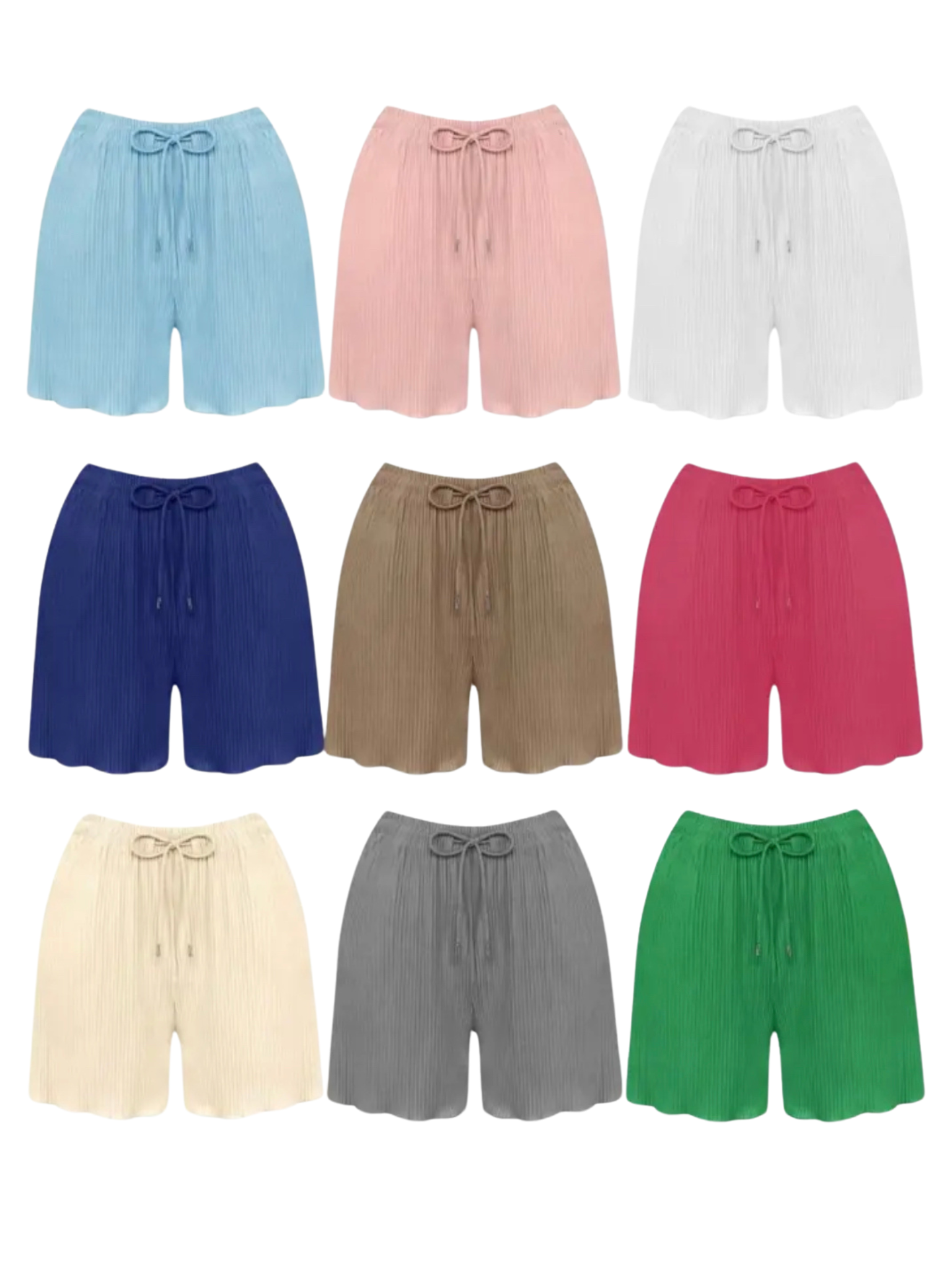 Plissé shorts - tilfældig farve by Krone 1