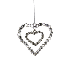 Herz sølv Strass 10cm Elegant ophæng med glitrende detaljer by Am Design