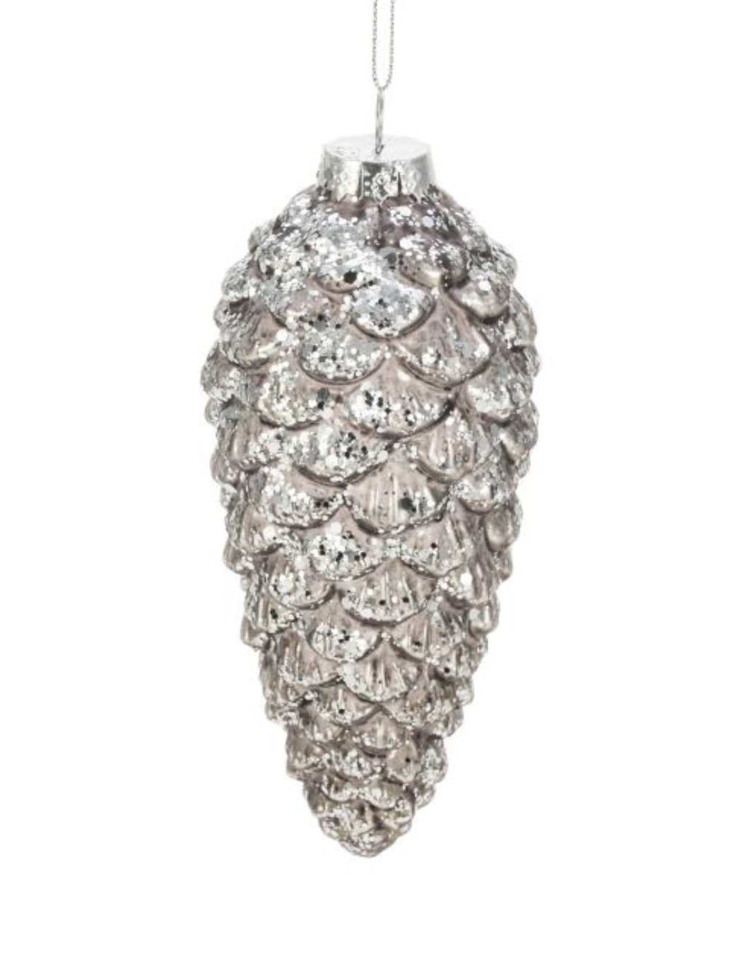 Glaskogle – 14 cm, Brun/Grå med Sølvglimmer by WEISTE