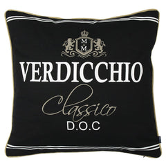 Pude Verdicchio design sort 50 x 50 cm by Mars & More