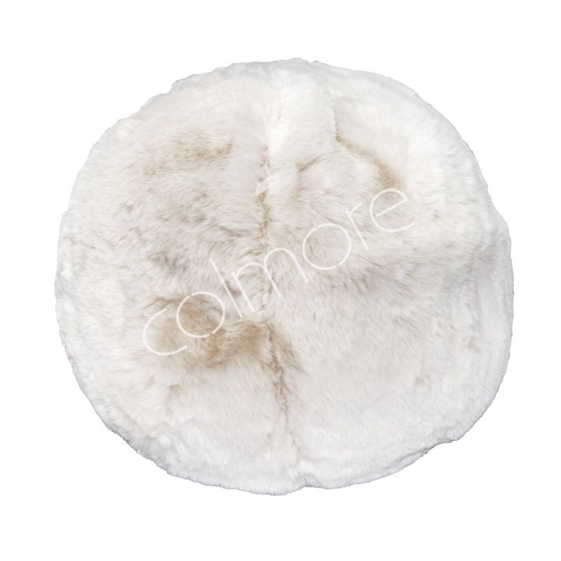 Cushion ball rabbit faux fur beige 30x30x30 by CM