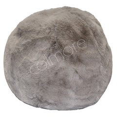 Cushion ball rabbit faux fur chinchilla 36x36x36 by CM