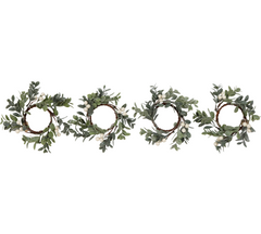 Krans med hvide bær 16x16x2,5cm by Hoff