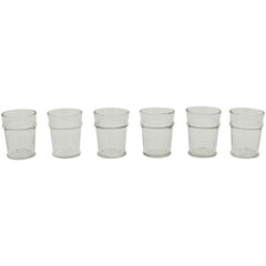 Drikkeglas med rille 8,25 x 8,25 x 11,5 cm by Exner