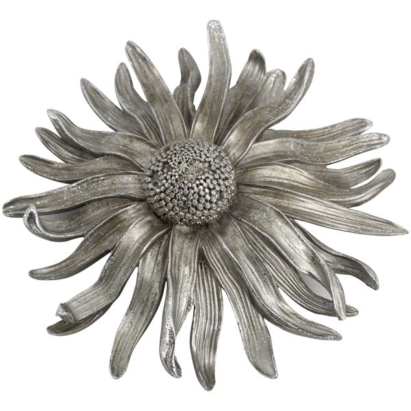 Polyresin blomst til deko 16,3x16,3x5 cm by Exner