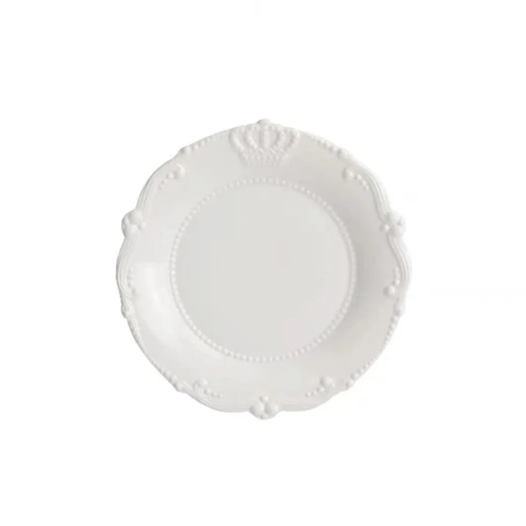 Krone tallerken 15 x 15 x 2 cm, hvid porcelæn by Krone 1 - Kina