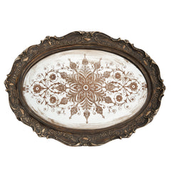 Spjælbakke – Oval – Gammel stil 40 x 30 x 5 cm. by C&E