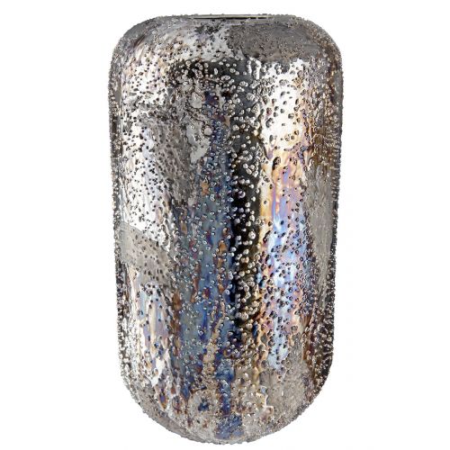 Metal Deco vase “Pavone" 36 x 20 cm by GILDE