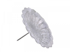 Lysholder m. spyd, 6,5x10,5 cm antique zink by Chic Antique