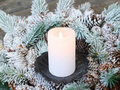 Lysholder m. spyd 6,5x10,5 cm antique sort by Chic Antique