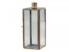 Lysestage, 19x7,5x7,5 cm antique messing by Chic Antique