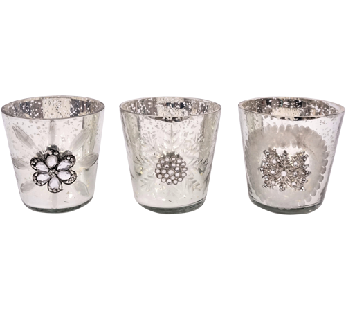 Potteskjuler med snefnug Ø10x10 cm by Hoff