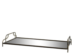 Spejlfad med håndtag 8x47,5x25 cm Antique messing by Chic Antique