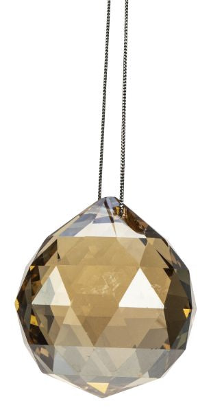 Krystalkugle i Glas 4 cm Lys Rav by Weiste