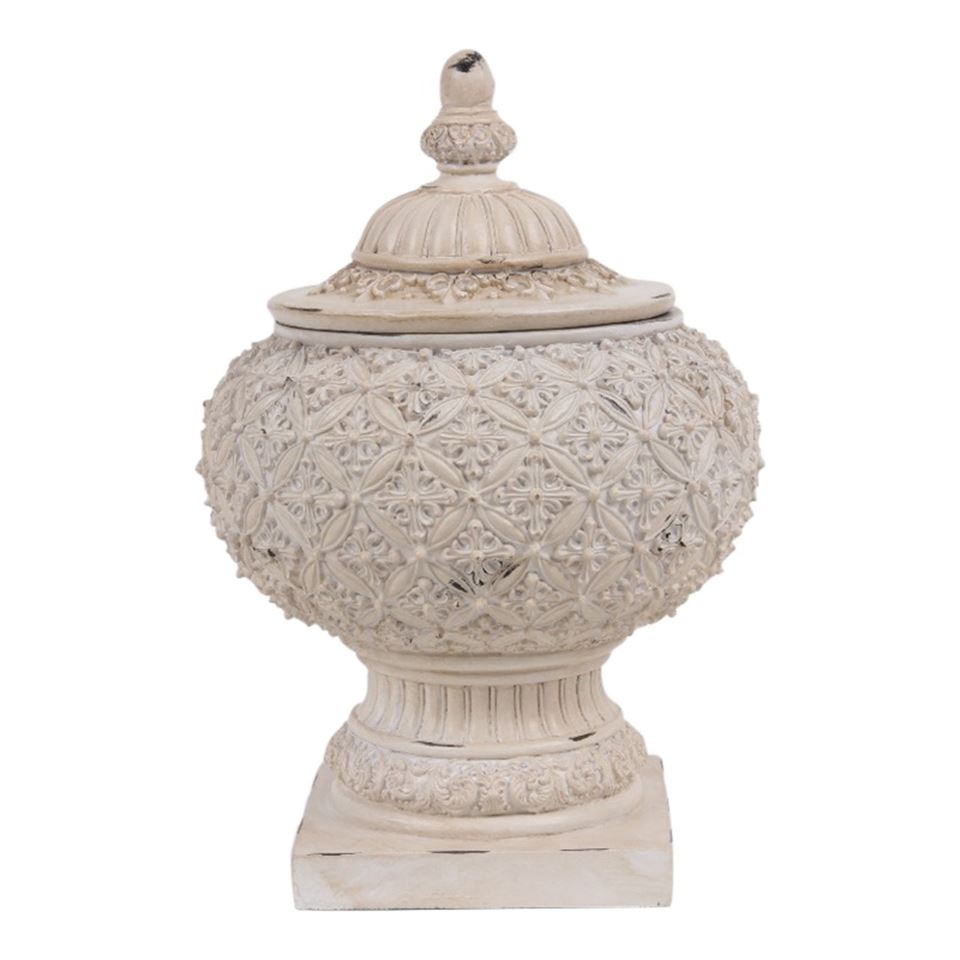 Deco Box resin 27 x Ø18.5 cm by Dutch Style B V