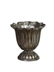 Dekorativ kop på fod – Antik sølvlook by T&T