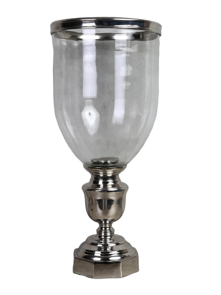 Orkan med glas – ALU/NI 27x27x61 cm by CM