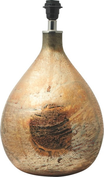 Glaslampe – Buttet – Rå kobber 49 x 32 cm by Eja