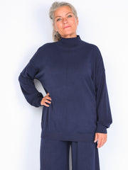 Striktrøje m. høj hals - Str. 38-46 by Krone 1