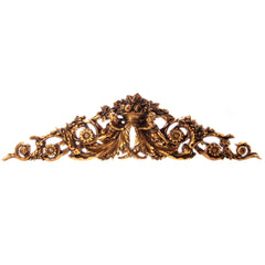 Vægdekoration med engle og blomster guld 26x95x9 cm by Deko