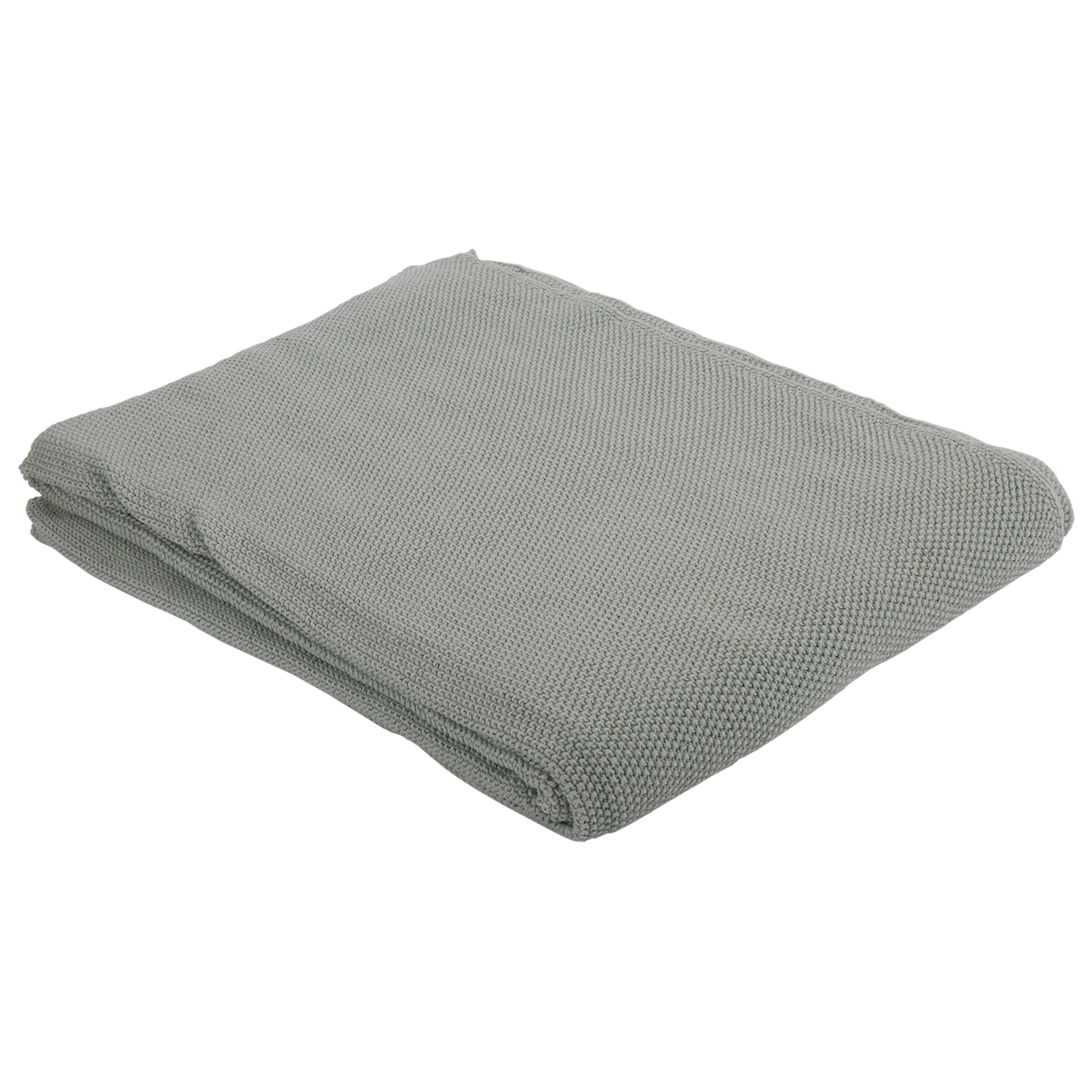 Perlestrikket grønt tæppe 130 x 170 cm by Collect