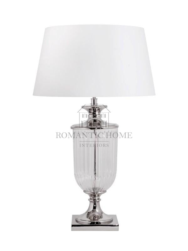 Krystalglaslampe Taipei med nikkel 19 x 19 x 61 cm by Romantic Home