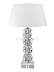 Krystalglaslampe Vermont 14 x 14 x 52 cm by Romantic Home