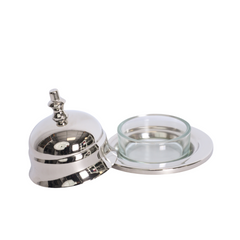 Smørskål med lilje – BR/NI – 11x11x9 cm by CM