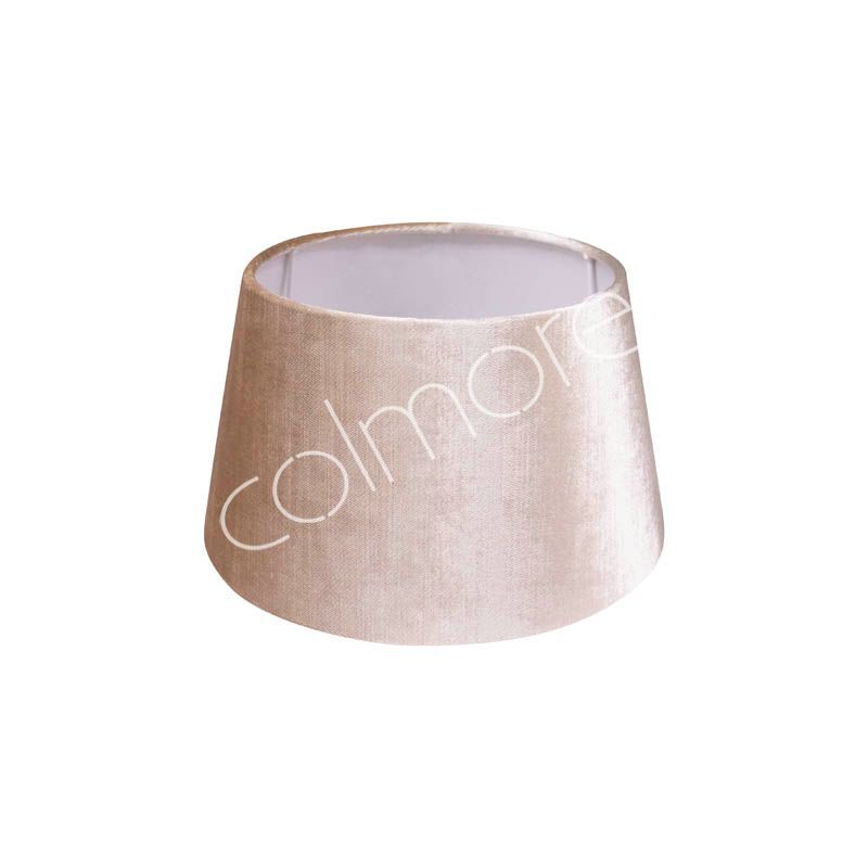 Lampeskærm Venus halvhøj beige på hvid, 30x25x15 cm by CM